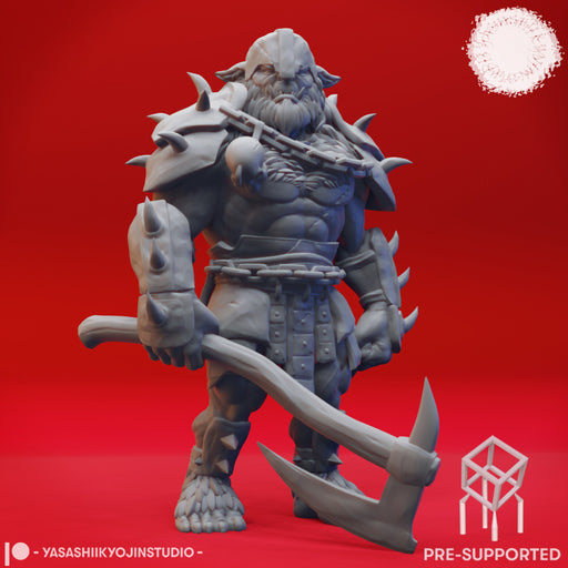 Bugbear Warchief - Book of Beasts - Tabletop Miniature (Pre-Supported) - Only-Games