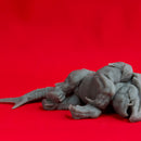 Defeated Bulette - Book of Beasts - Tabletop Miniature (Pre-Supported)
