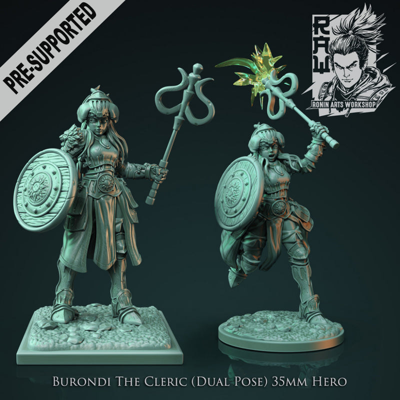 Burondi The Cleric- Idle and Action Pose - STL only.´ - Only-Games