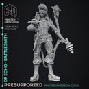 Battlesmith Artificer - Dr Echo - Ghast busters - PRESUPPORTED - Illustrated and Stats - 32mm scale