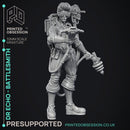 Battlesmith Artificer - Dr Echo - Ghast busters - PRESUPPORTED - Illustrated and Stats - 32mm scale