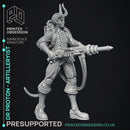 Artificer Artilleryist - Dr Proton - Ghast Busters -  PRESUPPORTED - Illustrated and Stats - 32mm scale