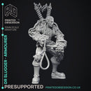 Armourer Alchemist - Dr Slugger - Ghast Buster -  PRESUPPORTED - Illustrated and Stats - 32mm scale