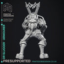 Armourer Alchemist - Dr Slugger - Ghast Buster -  PRESUPPORTED - Illustrated and Stats - 32mm scale