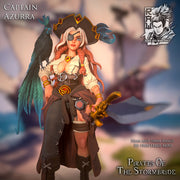 Pirate Captain Azurra - STL only - Only-Games