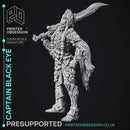 Captain Black Eye - Gyth Void Pirate - PRE SUPPORTED - D&D 32mm