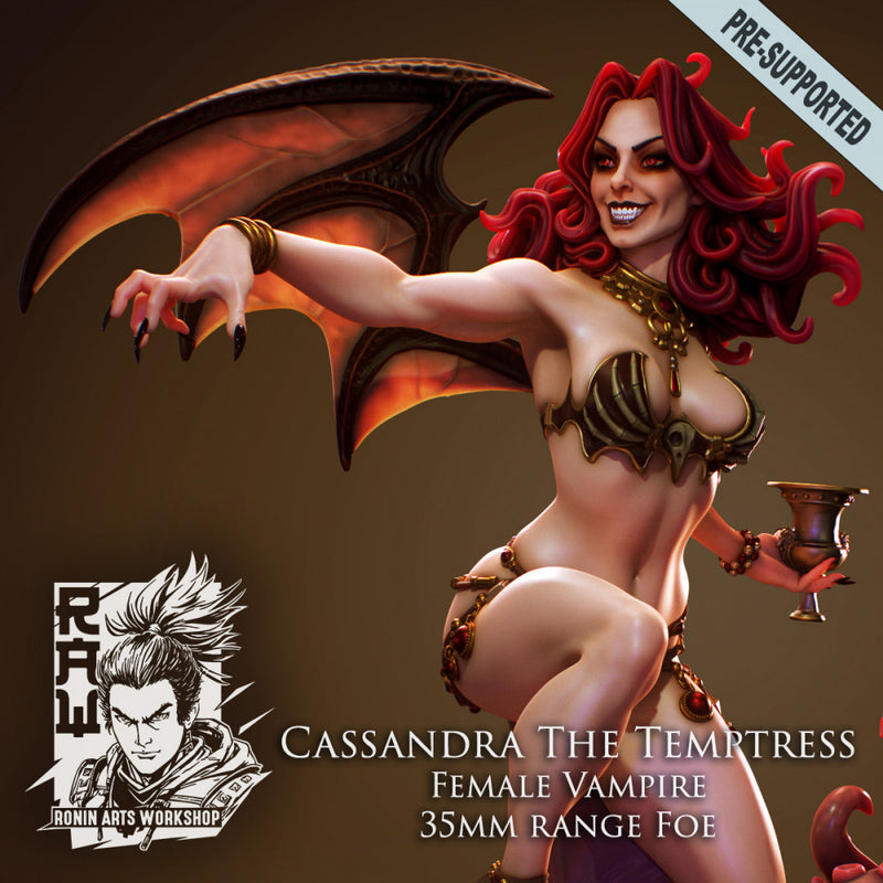 Cassandra The Temptress - Female Vampire - STL only - Only-Games