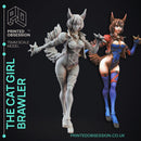 Cat Girl Brawler - Cute Desktop Girl - 120mm
