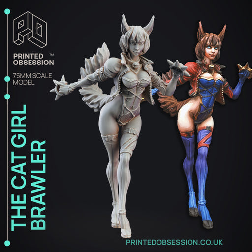 Cat Girl Brawler - Cute Desktop Girl - 120mm - Only-Games