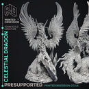 Celestial Dragon - Dragon Lord -  PRESUPPORTED - Illustrated and Stats - 32mm scale
