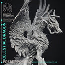 Celestial Dragon - Dragon Lord -  PRESUPPORTED - Illustrated and Stats - 32mm scale