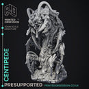 Scrap Centipede - Scrap Monster -  PRESUPPORTED - Illustrated and Stats - 32mm scale