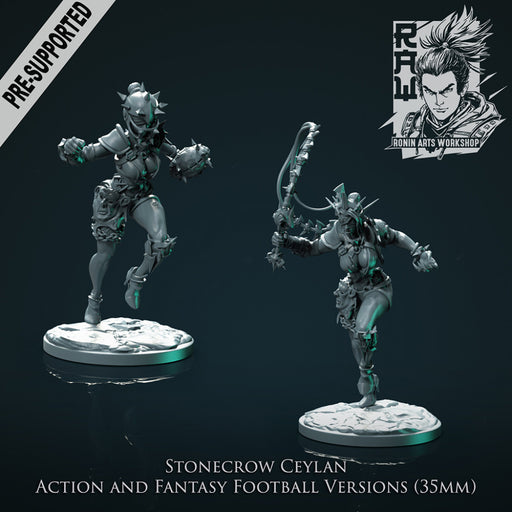 Ceylan The Enforcer - 35mm Stonecrow (Action and Football Pose) - STL only - Only-Games