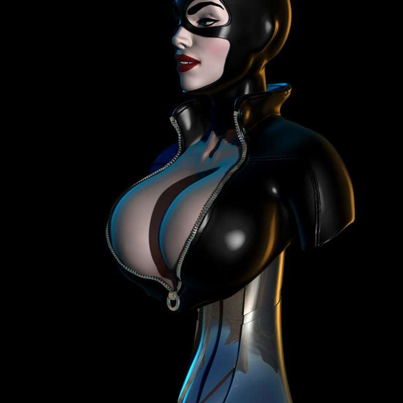 3D model Bust STL-OBJ - Catwoman from Batman (DC Comics) 3D Model Fanart version CG Pyro - Only-Games