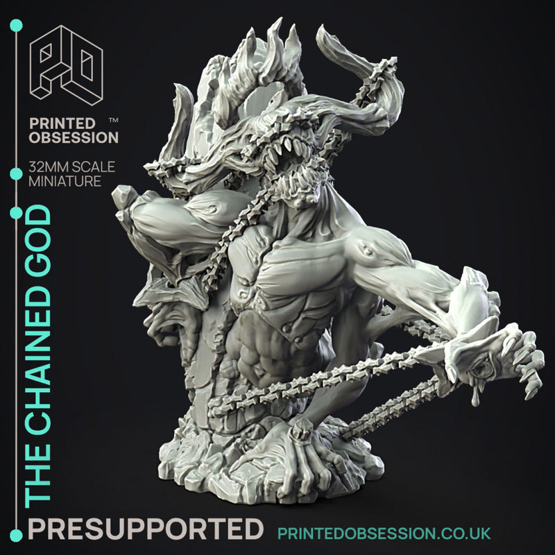 The Chained God - Boss Monster - 150 mm -  PRESUPPORTED - 32mm Scale