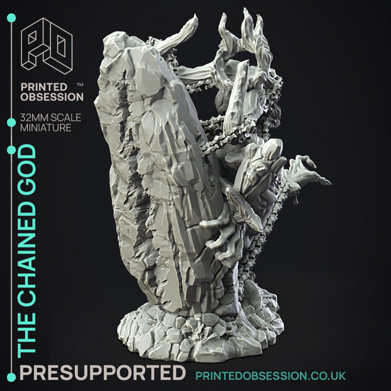 The Chained God - Boss Monster - 150 mm -  PRESUPPORTED - 32mm Scale
