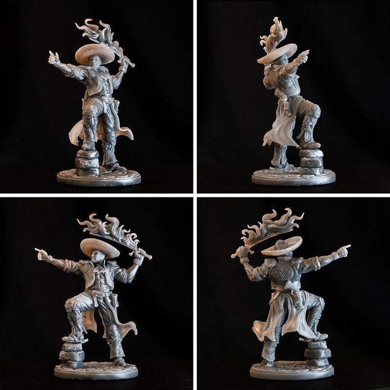 El Charro Del Sol - Luchador Pyromancer - STL only - Only-Games