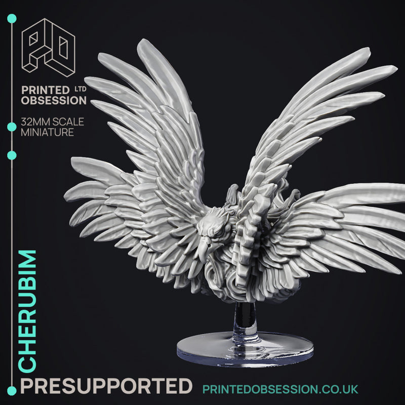 Cherubim - High Celestial - PRESUPPORTED - Heaven Hath No Fury - 32mm scale - Only-Games