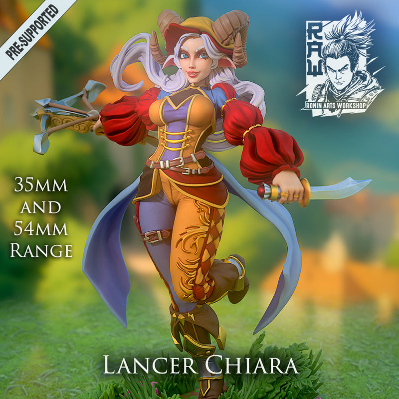 Chiara the Lancer - landsknecht style guard - STL only - Only-Games