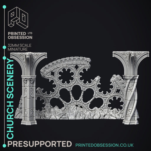 Church Scenery - Scenery - PRESUPPORTED - Heaven Hath No Fury - 32mm scale - Only-Games