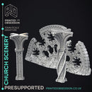 Church Scenery - Scenery - PRESUPPORTED - Heaven Hath No Fury - 32mm scale