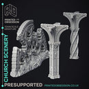 Church Scenery - Scenery - PRESUPPORTED - Heaven Hath No Fury - 32mm scale