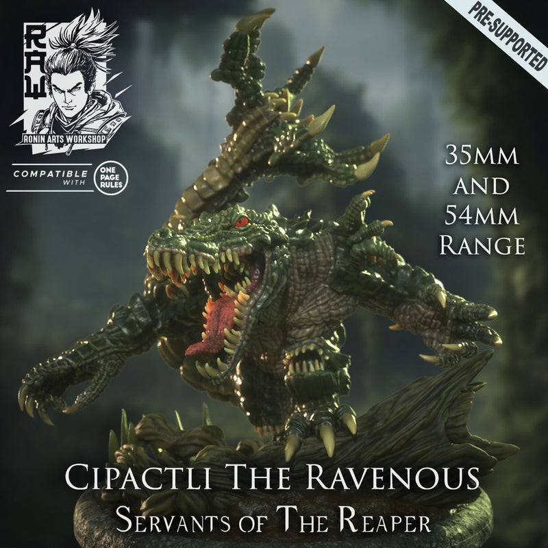 Cipactli The Ravenous - Seamonster - STL only - Only-Games