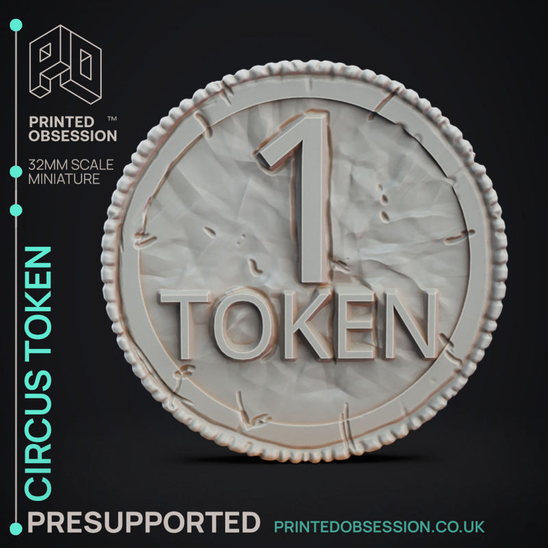 Circus Token - Handout - Circus of Horrors - PRESUPPORTED