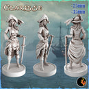 Clarisse Sea Captain – Pirate Sea Captain - 75mm + 35mm Scale