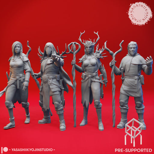 Druids - Level Up - Tabletop Miniatures (Pre-Supported) - Only-Games