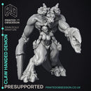 Claw Handed Demon - Greater Demon - PRESUPPORTED - 32 mm scale