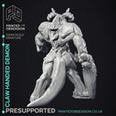 Claw Handed Demon - Greater Demon - PRESUPPORTED - 32 mm scale