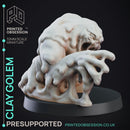 Clay Golem - Construct - PRESUPPORTED - 32mm D&D