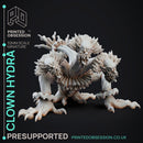 Clown Hydra - Boss Monster - Circus of Horrors - PRESUPPORTED - 32mm scale