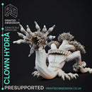 Clown Hydra - Boss Monster - Circus of Horrors - PRESUPPORTED - 32mm scale