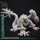 Clown Hydra - Boss Monster - Circus of Horrors - PRESUPPORTED - 32mm scale