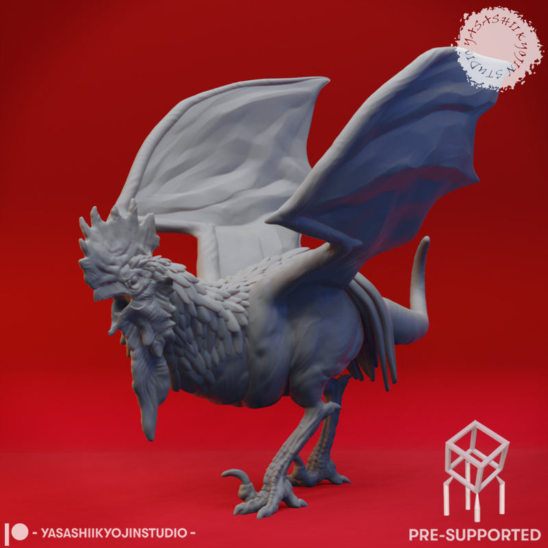 Cockatrice - Tabletop Miniature (Pre-Supported)