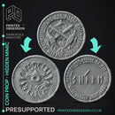 Mimic Coin - Prop -  PRESUPPORTED - Illustrated and Stats - 32mm scale