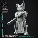 Cookie - Cat chef - Monster Hunting party -  PRESUPPORTED - Illustrated and Stats - 32mm scale