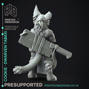 Cookie - Cat chef - Monster Hunting party -  PRESUPPORTED - Illustrated and Stats - 32mm scale