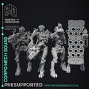 Corprate Mech Squad - 4 Cyberpunk Models - PRESUPPORTED - 32mm scale
