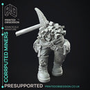 Corrupted Dwarven Miners - Flesh of Gold -  PRESUPPORTED - Illustrated and Stats - 32mm scale