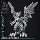 Crystal Dragon - Large Dragon - PRESUPPORTED - Hell Hath No Fury - 32mm Scale