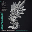 Crystal Dragon - Large Dragon - PRESUPPORTED - Hell Hath No Fury - 32mm Scale