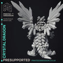 Crystal Dragon - Large Dragon - PRESUPPORTED - Hell Hath No Fury - 32mm Scale