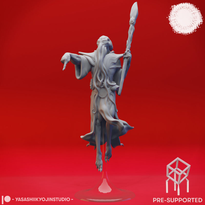 Cthulid High Priest - Book of Beasts - Tabletop Miniature (Pre-Supported)