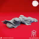 Defeated Cthulid - Book of Beasts - Tabletop Miniature (Pre-Supported)