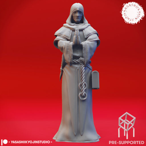 Praying Cultist - Tabletop Miniature (Pre-Supported) - Only-Games