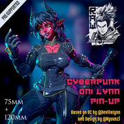 Cyberpunk Oni Lynn - Pin Up (Pre-Supported) - STL only - Only-Games