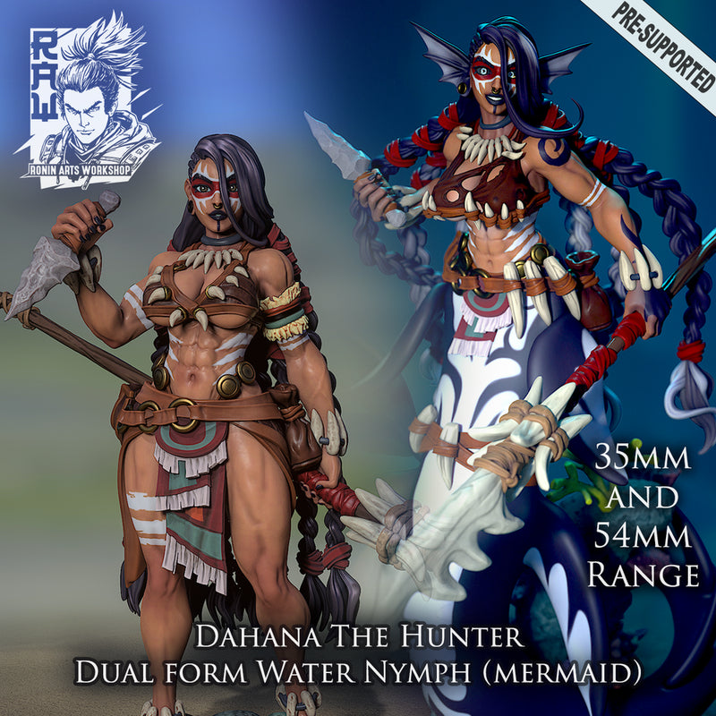 Dahana The Hunter - Dual form (Mermaid) - STL only - Only-Games